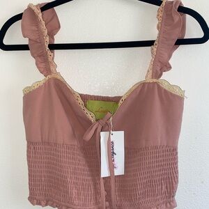 Dusty rose cami tank top